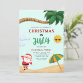 Moderne zomerkerst in juli kaart (Staand voorkant)