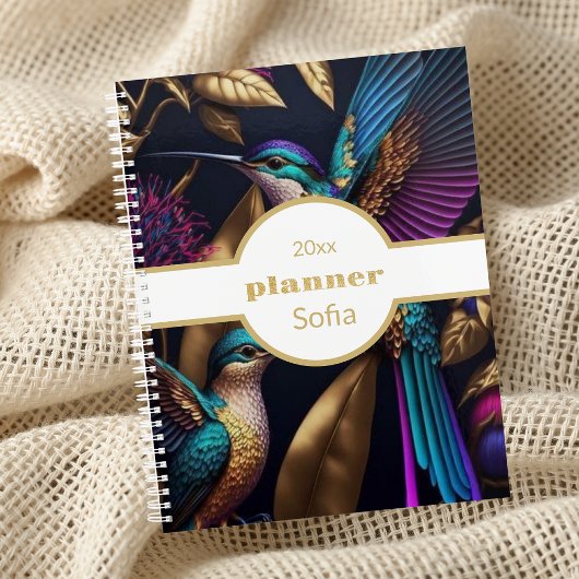 Moderne Zomerse Bloemen Tropisch Planner