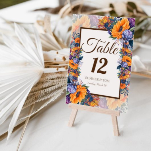 Moderne zomerstijl elegante tafelkaart kaart