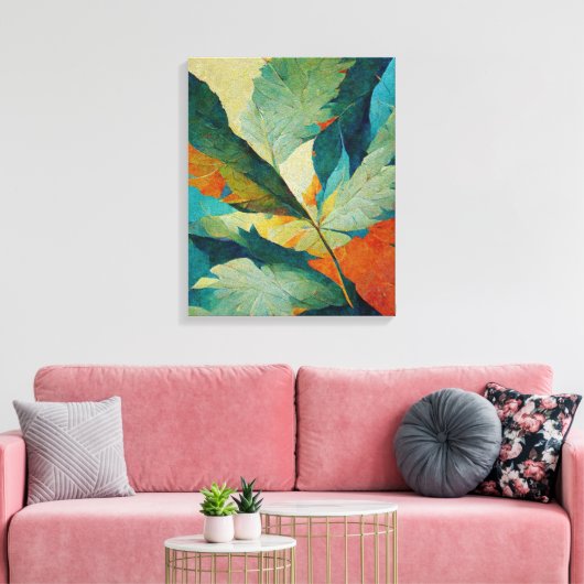 Moderne zomervakanties schilderen wandkunst canvas afdruk (Insitu (Woonkamer))
