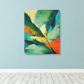 Moderne zomervakanties schilderen wandkunst canvas afdruk (Insitu (Houten vloer))