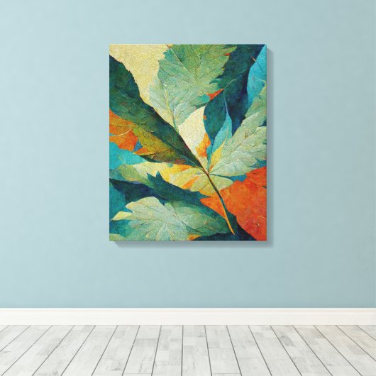 Moderne zomervakanties schilderen wandkunst canvas afdruk (Insitu (Houten vloer))