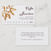 Moderne Zon Koffie Drank Loyalty Stempelkaart (Voorkant / Achterkant)