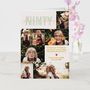 Moderne zondag   7 Fotocollage-Kaart Folie Wenskaart