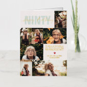 Moderne zondag | 7 Fotocollage-Kaart Folie Wenskaart (Voorkant)