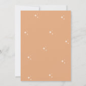 Moderne Zonne Retro Boho Baby Shower Kaart (Achterkant)