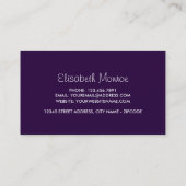 Moderne zonnebloem, bloembakkerij visitekaartje (Achterkant)