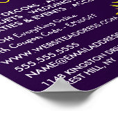 Moderne Zonnebloem, Bloemenbouw Adverteren Poster (Hoek)