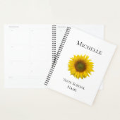 Moderne Zonnebloem Botanische Boho Planner (Display)