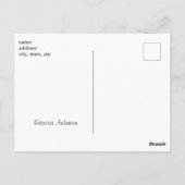 Moderne zonnebloem Dank u naam Briefkaart (Achterkant)