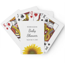 Moderne Zonnebloem Eenvoudig Bloemen Baby shower