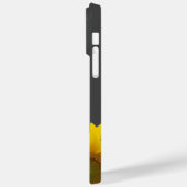 Moderne Zonnebloem Elegant Botanisch Grijs Case-Mate iPhone Case (Achterkant / Links)