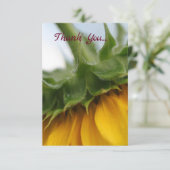 Moderne zonnebloem - Hartelijk dank Bedankkaart (Staand voorkant)