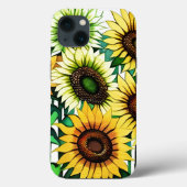 Moderne Zonnebloem Illustratie  Case-Mate iPhone Case (Achterkant)