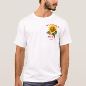 MODERNE ZONNEBLOEM MOEDER ZOMER GEZEGEND HETE ROTZ T-SHIRT (Voorkant)