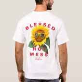 MODERNE ZONNEBLOEM MOEDER ZOMER GEZEGEND HETE ROTZ T-SHIRT (Achterkant)