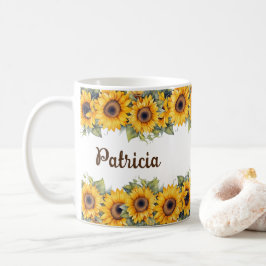 Moderne zonnebloem Mok | Heldere gele bloemen