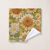 Moderne zonnebloem mooi Collectie Bad Handdoek (Wasdoekje)