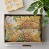 Moderne zonnebloem mooi Collectie Tissuepapier (Geschenk)