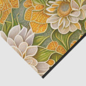 Moderne zonnebloem mooi Collectie Tissuepapier (Detail)