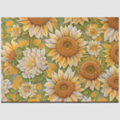 Moderne zonnebloem mooi Collectie Tissuepapier (Voorkant)