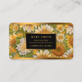 Moderne zonnebloem mooi Collectie Visitekaartje (Voorkant)