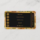 Moderne zonnebloem mooi Collectie Visitekaartje (Achterkant)