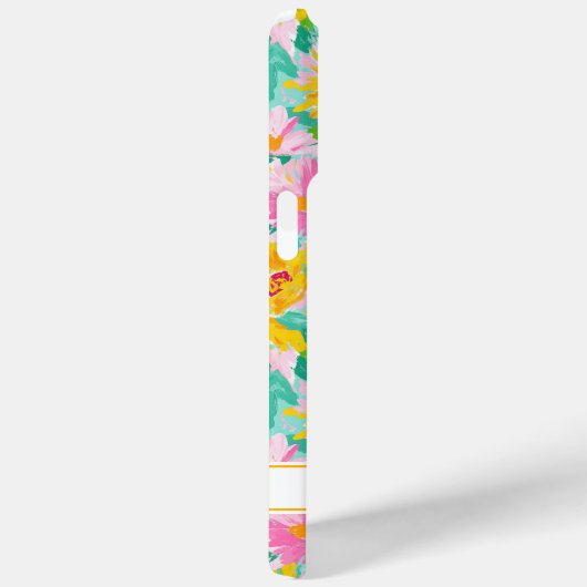Moderne Zonnebloem Schildering Monogram Case-Mate iPhone Case (Achterkant / Rechts)