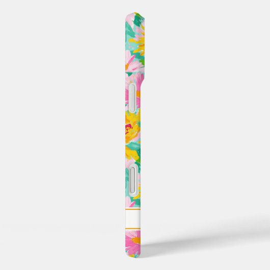Moderne Zonnebloem Schildering Monogram Case-Mate iPhone Case (Achterkant / Rechts)