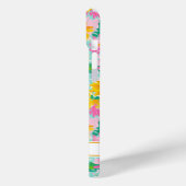 Moderne Zonnebloem Schildering Monogram Case-Mate iPhone Case (Achterkant / Links)