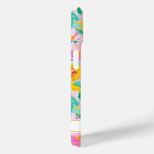Moderne Zonnebloem Schildering Monogram Case-Mate iPhone Case (Achterkant / Rechts)