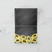 Moderne Zonnebloem Schoolbord Bedankt (Binnen)