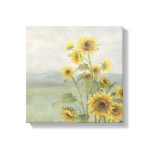 Moderne zonnebloem Watercolor & gepersonaliseerd b