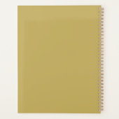Moderne zonnebloem Watercolor & gepersonaliseerd b Planner (Achterkant)