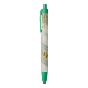 Moderne zonnebloem Watercolor & gepersonaliseerd b Zwarte Inkt Pen