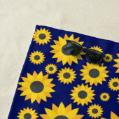 Moderne zonnebloem zomer strandlaken (In situ)