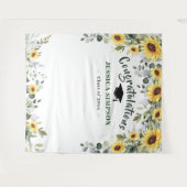 Moderne zonnebloemen Eucalyptus Foto Afstudeerder  Wandkleed (Voorkant (horizontaal))