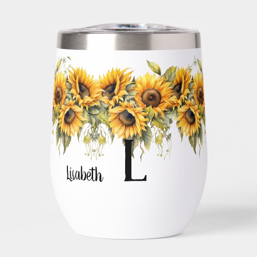 Moderne zonnebloemen geel (Voorkant)