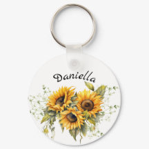 Moderne zonnebloemen geel