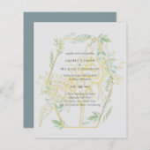 Moderne zonnebloemen groenblijvend saliegoud bruil (Voorkant / Achterkant)