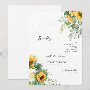 Moderne zonnebloemen in bloom Greenery Parents Kaart