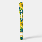 Moderne Zonnebloemen met Monogram Case-Mate iPhone Case (Achterkant / Links)
