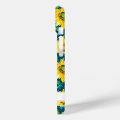 Moderne Zonnebloemen met Monogram Case-Mate iPhone Case (Achterkant / Links)