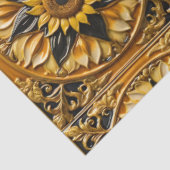 Moderne Zonnebloemen Mooi Collectie Tissuepapier (Detail)