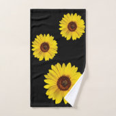 Moderne zonnebloemen voor handdoeken (Handdoek)