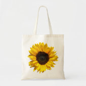 Moderne zonnebloemofotografie zomerbloemkorrelig tote bag (Voorkant)
