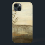 Moderne zonnebrand-olie Case-Mate iPhone case<br><div class="desc">Een modern olieschilderij van een landschap van Jennifer Goldberger. De bladeren kruipen aan de zijkant terwijl er een mooie zonsondergang aan de horizon ligt. Een geweldige afdruk die een geweldige aankoop zou betekenen!</div>