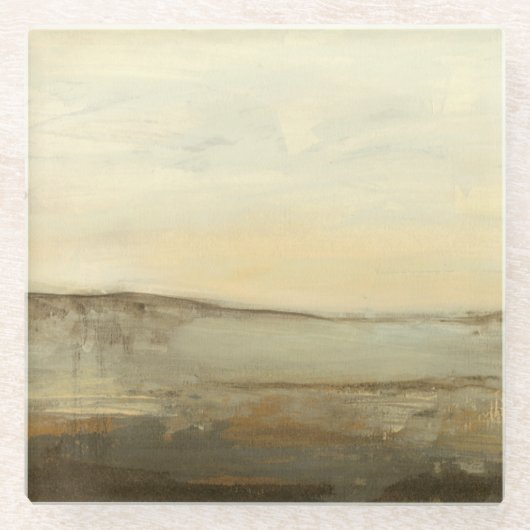 Moderne zonnebrand-olie glazen onderzetter (Voorkant)