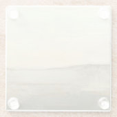 Moderne zonnebrand-olie glazen onderzetter (Achterkant)