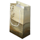 Moderne zonnebrand-olie klein cadeauzakje (Achterkant Gekanteld)